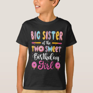 T-shirt Grande Sœur Des Deux Douce Fille D'anniversaire Do