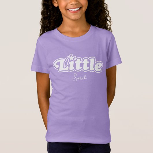 T-Shirt Grande Soeur Petite Soeur Fille (Devant)