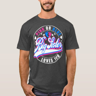 T-shirt Grande Soeur Rétro Rose Ou Bleu Vous Aime Bébé Gen
