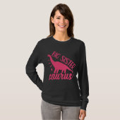 T-shirt Grande soeur Saurus en rose (Devant entier)