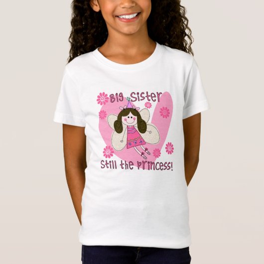 T-Shirt Grande soeur toujours la princesse (Devant)
