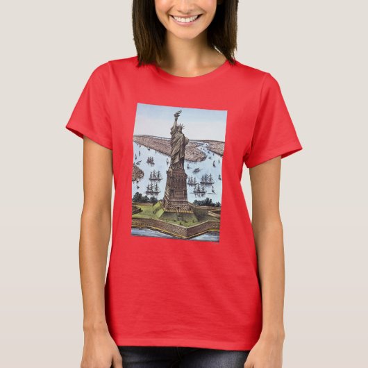 T-shirt Grande statue de Bartholdi (Devant)