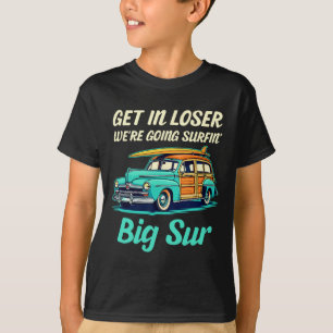 T-shirt Grande Sur Californie Vacances à la Plage Rétro Su