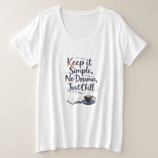 T-Shirt Grande Taille pour Femmes (Design devant)
