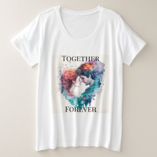 T-Shirt grande taille pour femmes Forever (Design devant)