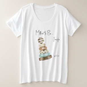 T-Shirt grande taille pour future maman Baby Showe