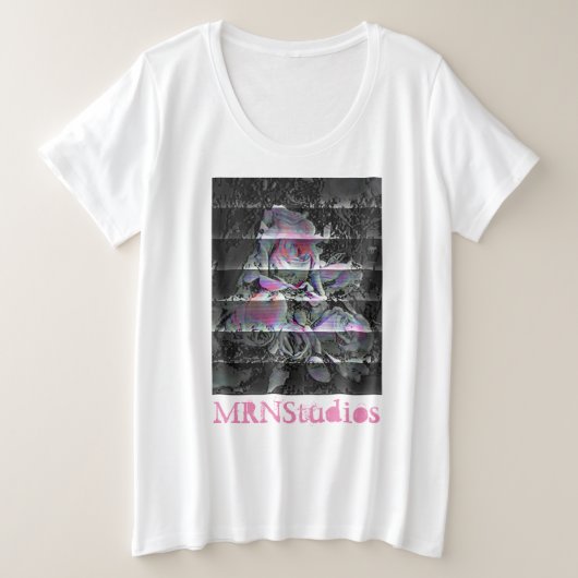 T-Shirt grande taille Techno Bouquet (Design devant)