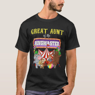 T-shirt Grande Tante De L'Anniversaire Ringmaster Kids Cir