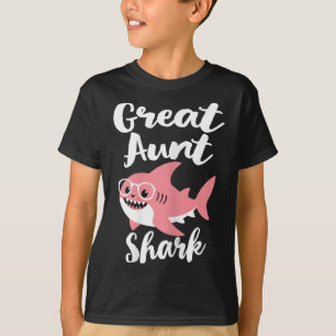 T-shirt Grande tante Shark Fête des mères grand-mère drôle