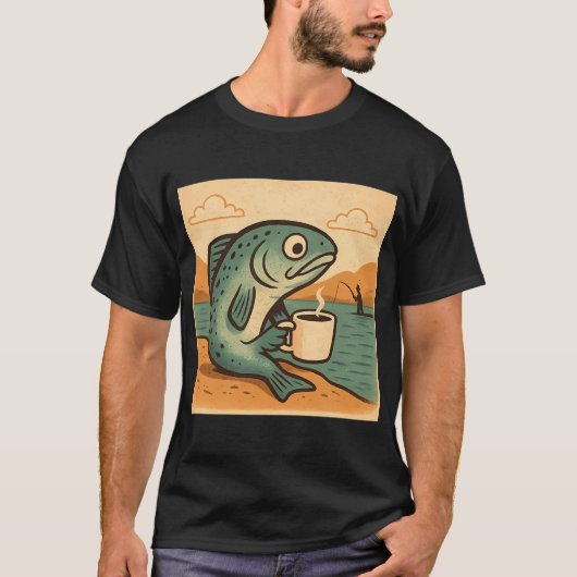 T-shirt grande vague d'arbres (Devant)