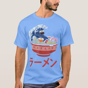 T-shirt Grande vague de Ramen Kanagawa nouilles japonaises