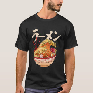 T-shirt Grande vague de Ramen Kanagawa nouilles japonaises