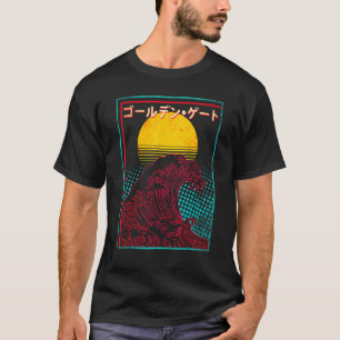 T-shirt Grande vague lever soleil Japon Japonais Vaporwave