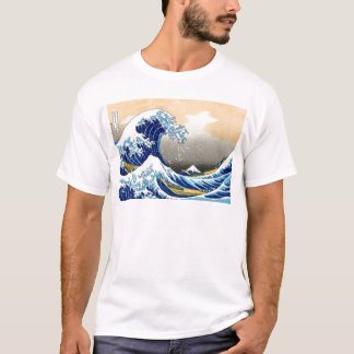 T-shirt Grande vague outre de ~ Hokusai de Kanagawa