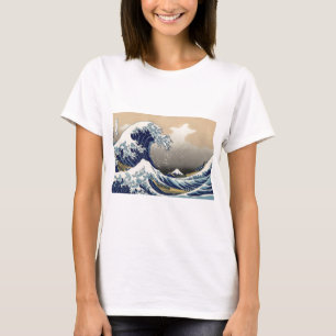 T-shirt Grande vague outre des beaux-arts de Kanagawa