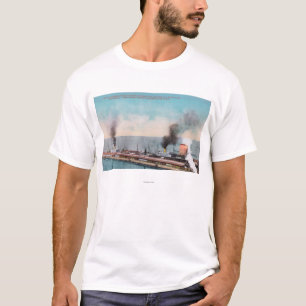 T-shirt Grande vue du nord de dock, solides solubles