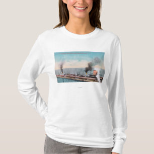 T-shirt Grande vue du nord de dock, solides solubles