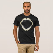 T-shirt Grandes mâchoires 2 de requin blanc (raffinées) (Devant entier)