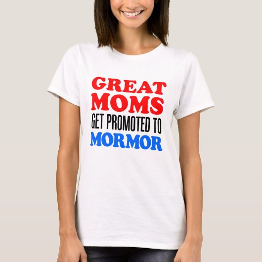 T-shirt Grandes mamans promues à Mormor (Devant)