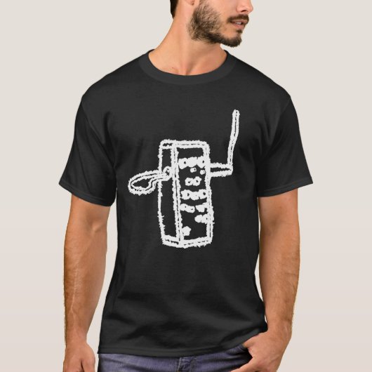 T-shirt Grandes vagues de Theremin (Noir) (Devant)