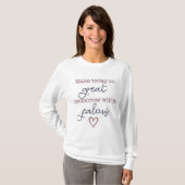 T-shirt Grandeur actuelle Sweatshirt blanche féminine (Devant entier)