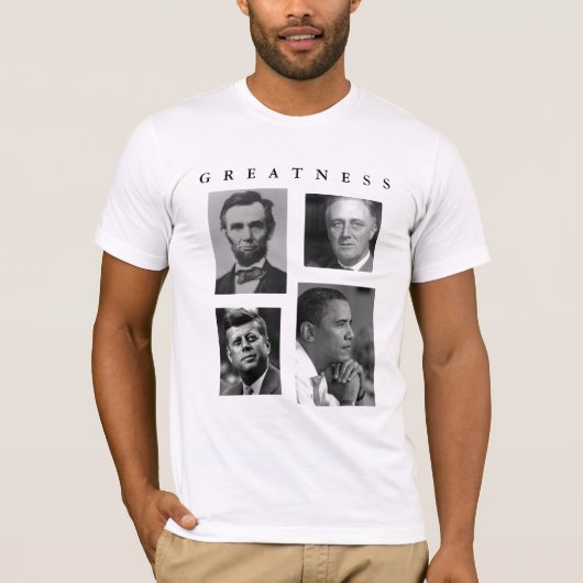 T-shirt GRANDEUR de FRONT/BACK avec la CITATION   OBAMA (Devant)