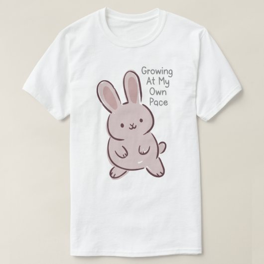 T-shirt Grandir à mon propre rythme (Design devant)