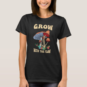 T-shirt Grandir avec le flux champignons magiques psilocyb