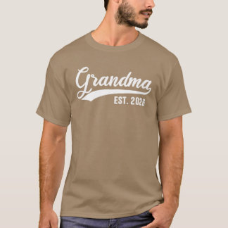 T-shirt Grandma 2026 Grandmother Est 2026 Grandma Est 2026