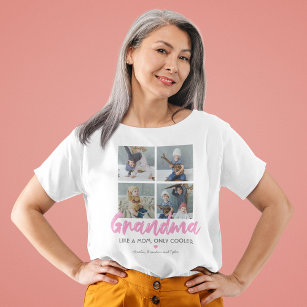 T-shirt Grandma 4 photo personnalisée