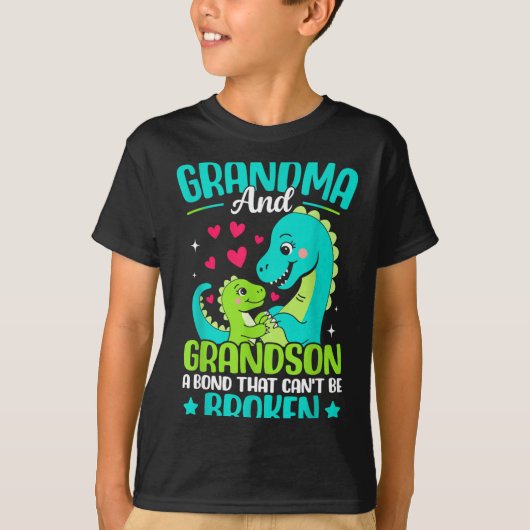T-shirt Grandma And Grandson A Bond That Can't Be Broken D (Devant)