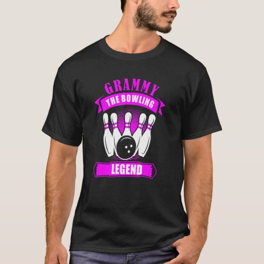 T-shirt Grandma Bowlers Ten Pin GRAMMY Legend Bowling (Devant)