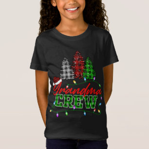 T-Shirt Grandma Crew Tree Buffalo Plaid Matching Family Ch