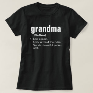 T-shirt Grandma Définition Fête des Mères Drôle, Noël