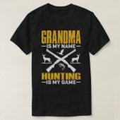 T-shirt GRANDMA Est Mon Nom Chasse Est Mon Jeu (Design devant)