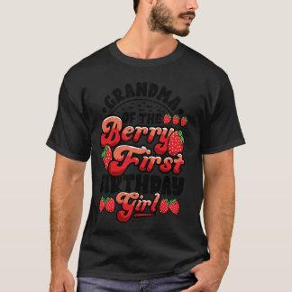 T-shirt Grandma fraise 1er Anniversaire Un Berry Premier B