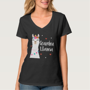 T-shirt Grandma Llama Cute Llamas Lover Femmes Nana