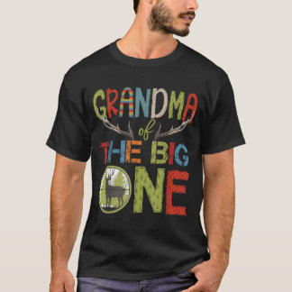T-shirt Grandma Of The Big One 1st Birthday Boy Deer