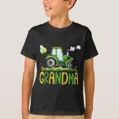 T-shirt Grandma Of The Birthday Boy Tractor Farm Truck Mat (Devant)