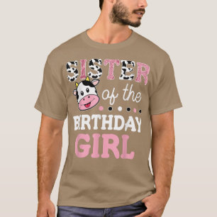 T-shirt Grandma of The Birthday Girl Farm Cow Mommy Mama