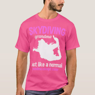 T-shirt Grandma Parachuter Grand-mère Skydiver