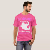 T-shirt Grandma Parachuter Grand-mère Skydiver (Devant entier)