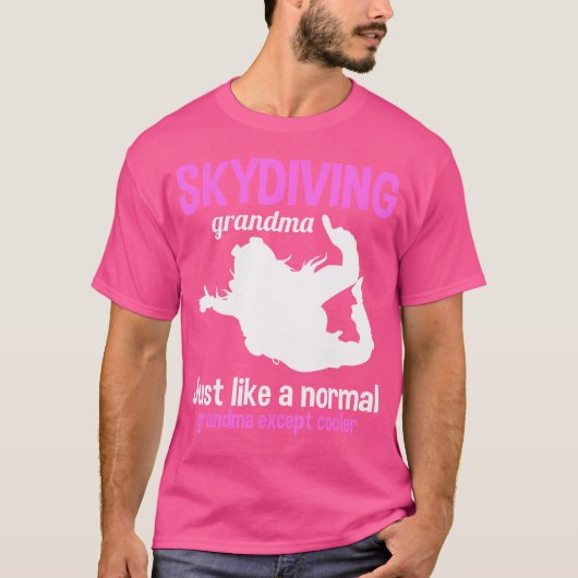 T-shirt Grandma Parachuter Grand-mère Skydiver (Devant)