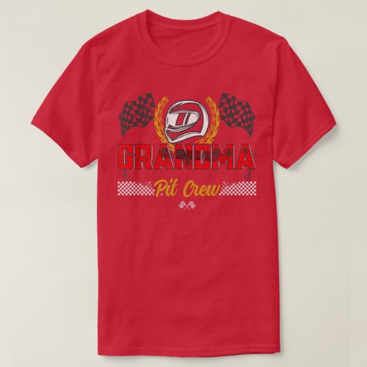 T-shirt Grandma Pit Crew Anniversaire Course Voiture Cours (Design devant)