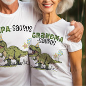 T-shirt Grandma-saurus Dinosaur Thème Anniversaire de enfa