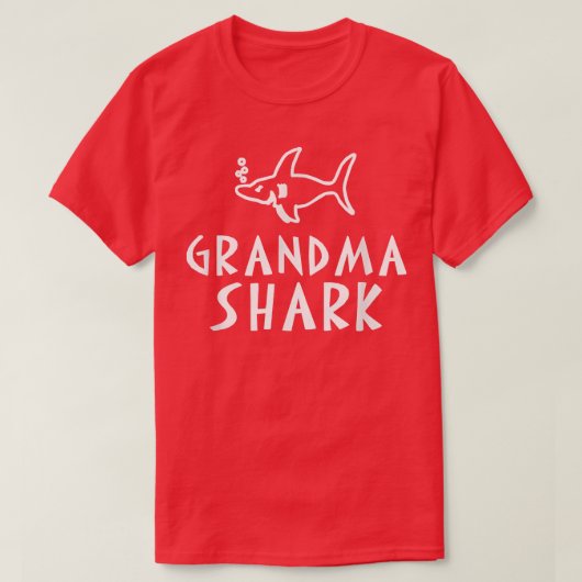 T-shirt Grandma Shark (Design devant)