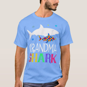 T-shirt Grandma Shark Famille Cool Sensibilisation sur l'a