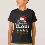 T-shirt Grandma Yaya Claus Santa Hat Funny Christmas Pajam<br><div class="desc">Grand-mère Yaya Claus Santa Hat Funny Christmas Pajama</div>
