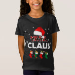 T-Shirt Grandma Yaya Claus Santa Hat Funny Christmas Pajam<br><div class="desc">Grand-mère Yaya Claus Santa Hat Funny Christmas Pajama</div>