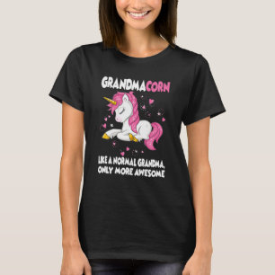 T-shirt Grandmacorn Cute Grandma Unicorn Lover Fête des mè